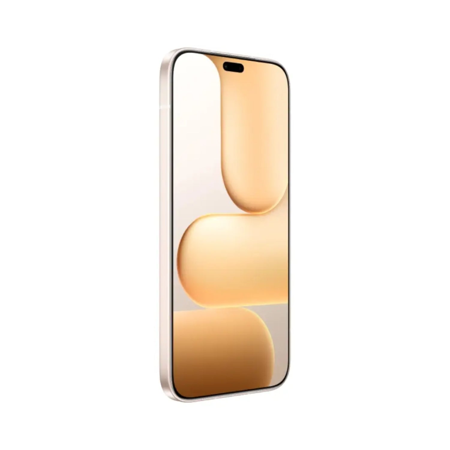 Teléfono Honor dorado, vista lateral, elegante diseño moderno