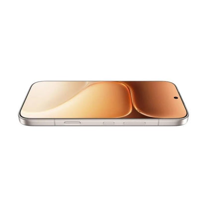 smartphone HONOR en color dorado, vista lateral en fondo blanco