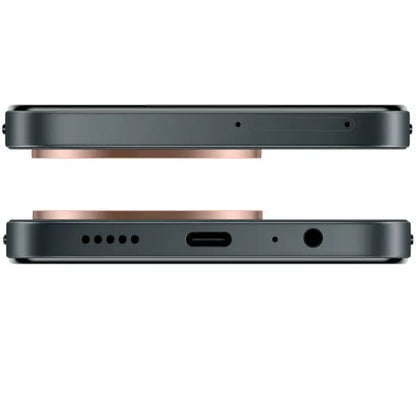 smartphone honor negro lateral, vista superior e inferior