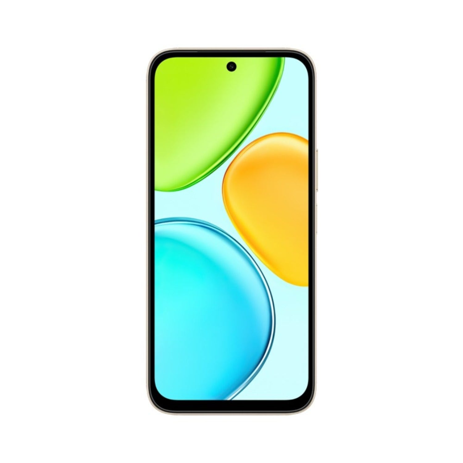 Honor teléfono móvil frontal color verde y azul, pantalla brillante