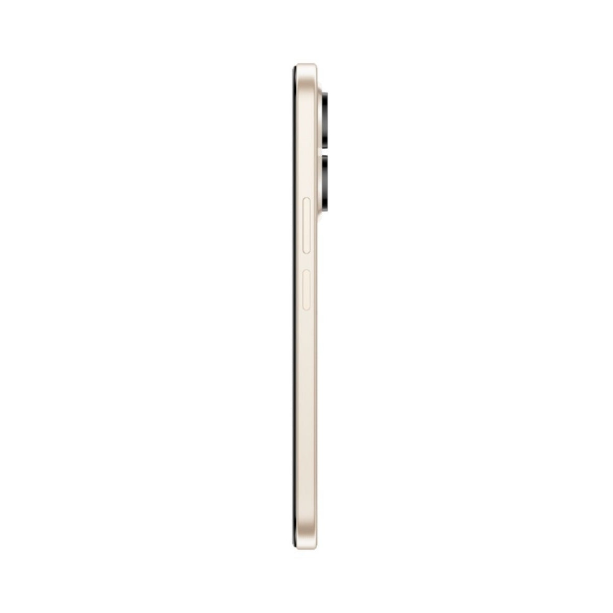 Honor teléfono dorado lateral, vista de diseño elegante