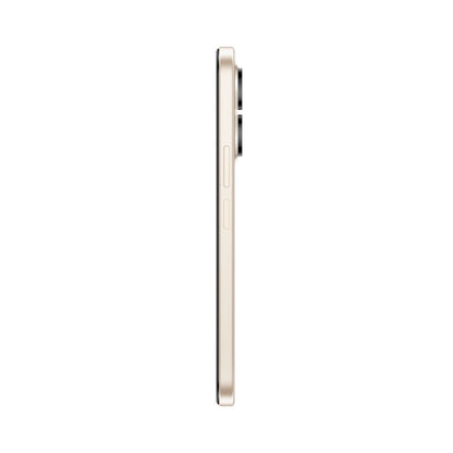 Honor teléfono dorado lateral, vista de diseño elegante