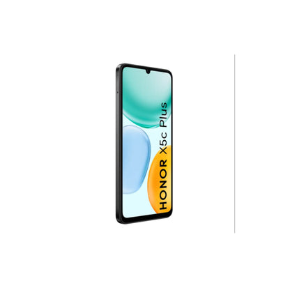 Celular HONOR X5c Plus 256GB con pantalla amplia y diseño elegante en color negro