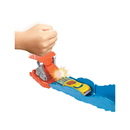 Juguete de barco amarillo lanzador, acción en agua, diversión para niños