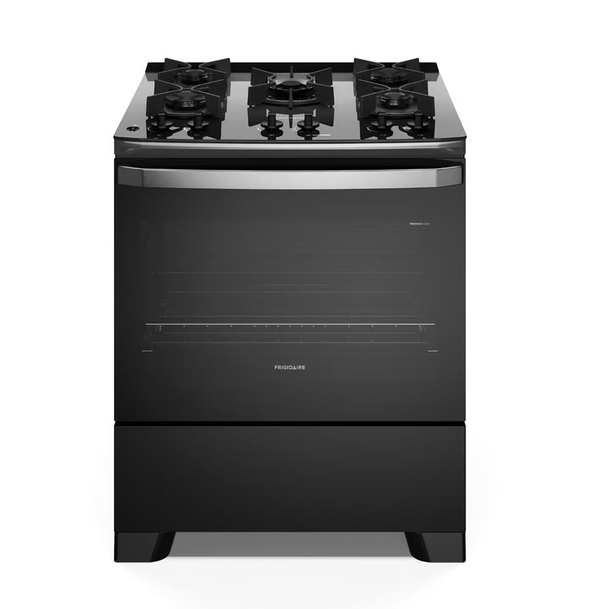 Estufa a Gas Frigidaire 30" Slide-In 5 Quemadores Negra FKGO30Z5BZB