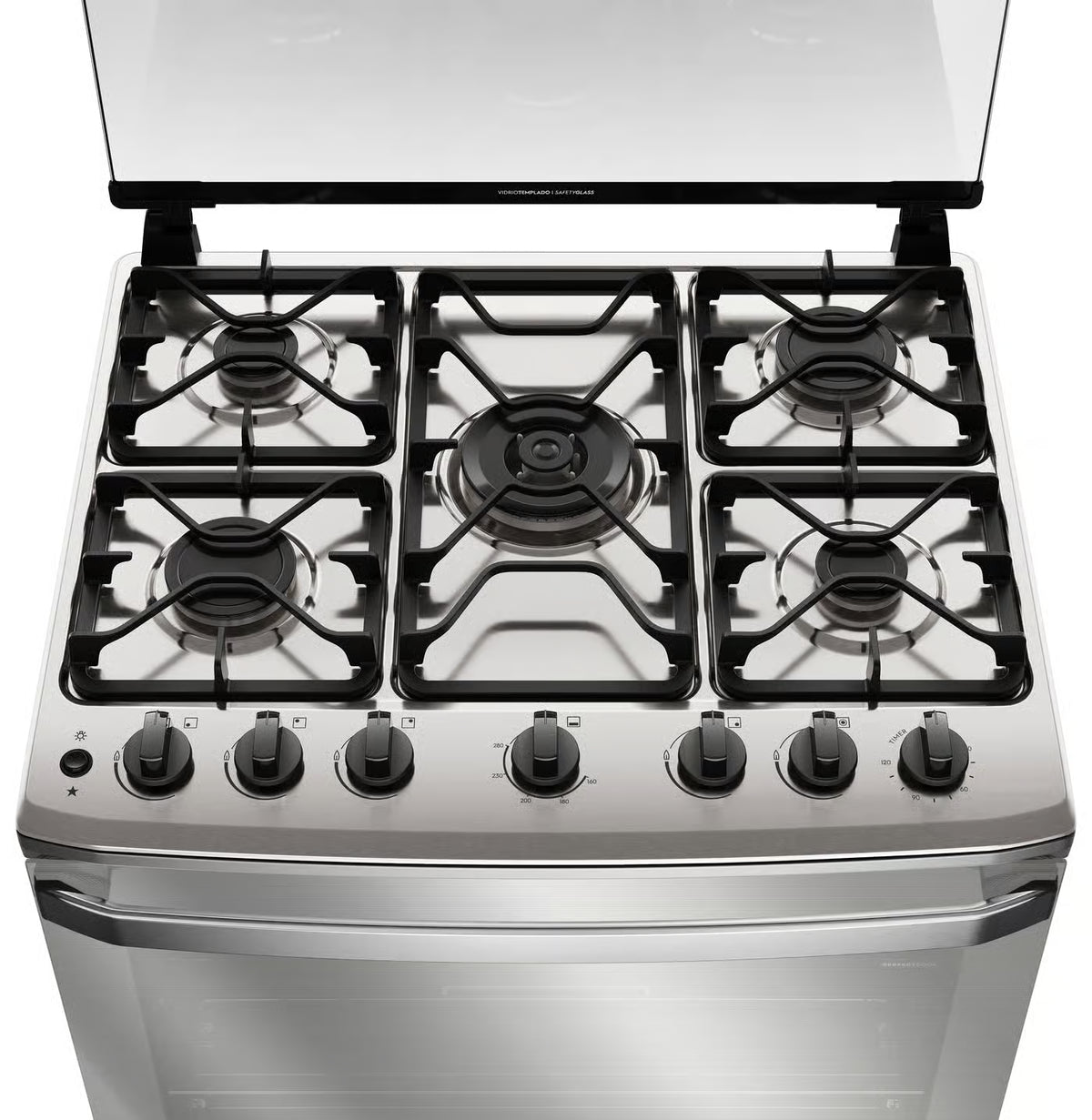 Estufa a Gas Frigidaire 30" 5 Quemadores Acero Inoxidable FKGO30Z5BZM