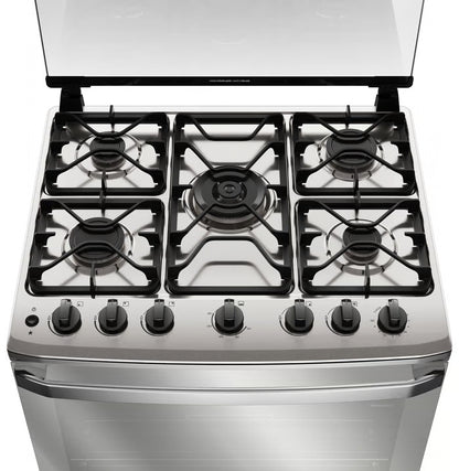 Estufa a Gas Frigidaire 30" 5 Quemadores Acero Inoxidable FKGO30Z5BZM