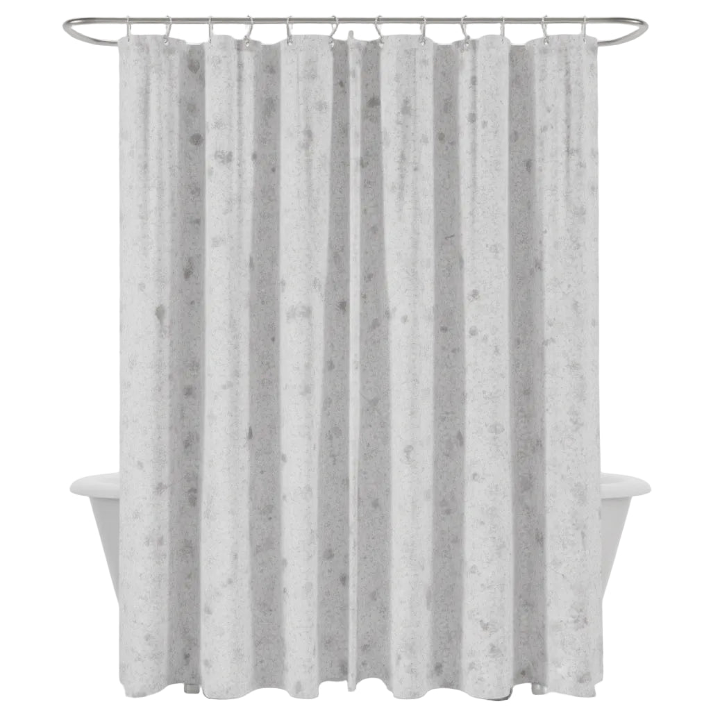 CORTINA DE BAÑO CON DISEÑO DE ROSAS + 12 GANCHOS
