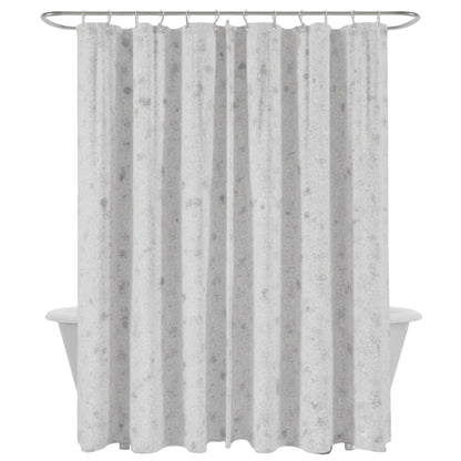 CORTINA DE BAÑO CON DISEÑO DE ROSAS + 12 GANCHOS