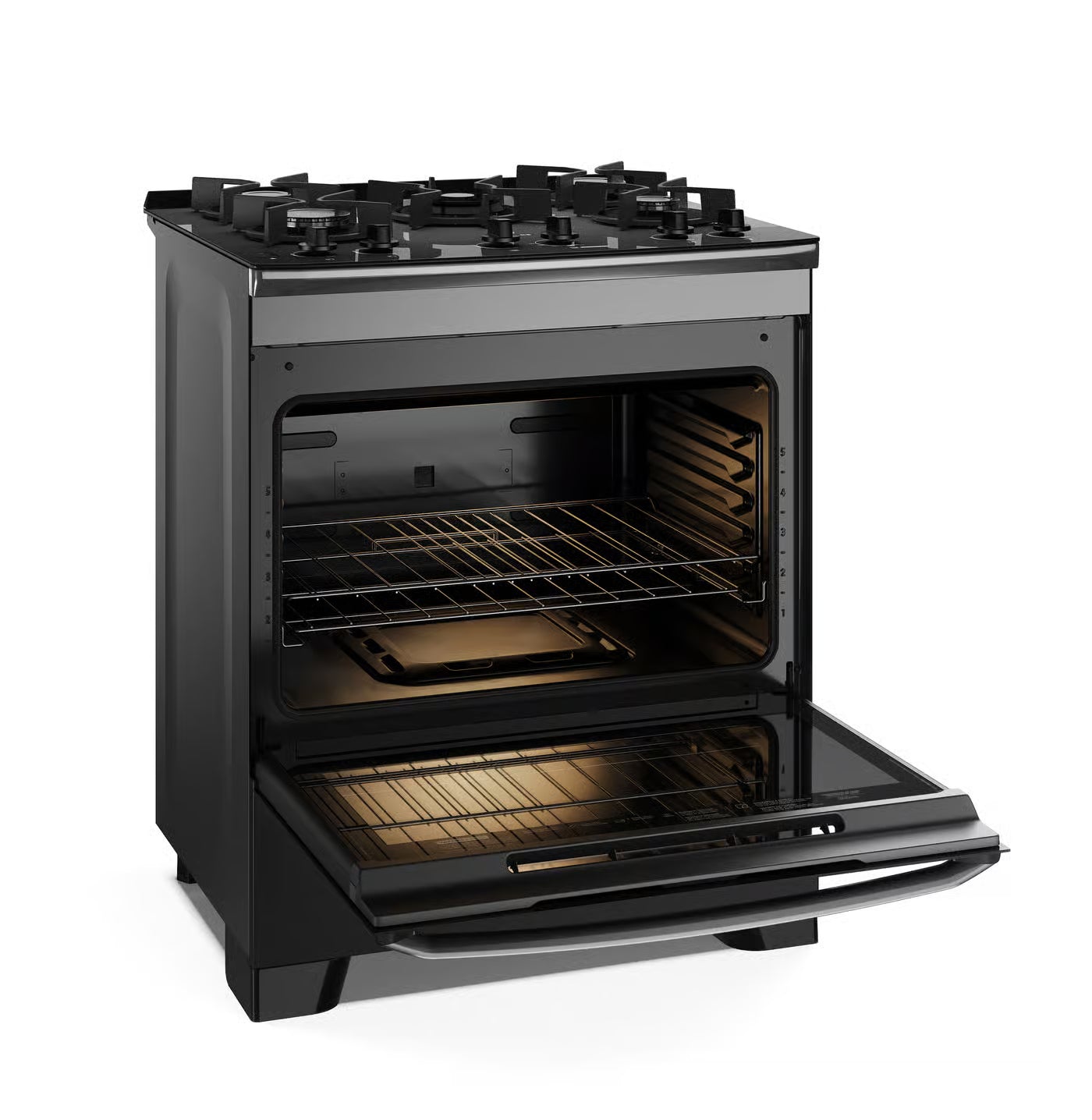 Estufa a Gas Frigidaire 30" Slide-In 5 Quemadores Negra FKGO30Z5BZB