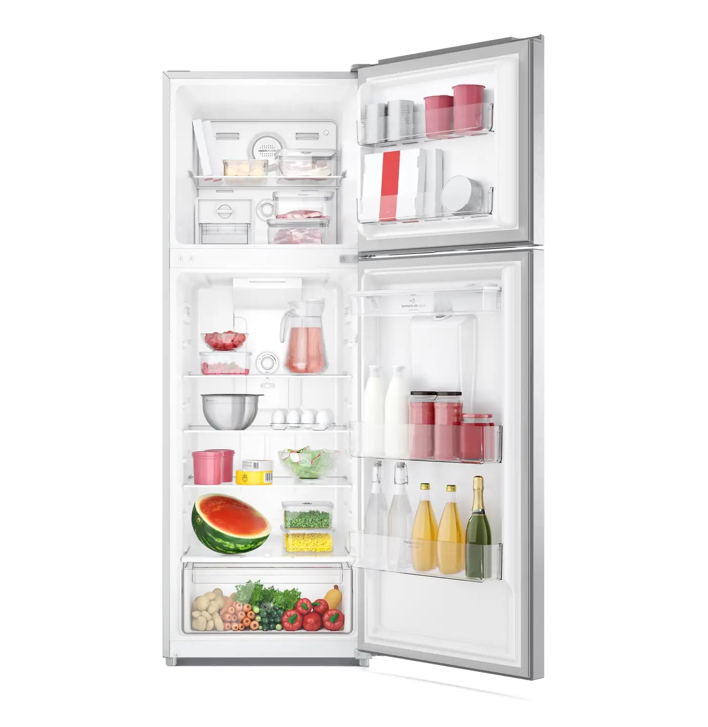 12' REFRIGERATOR WITH SILVER DISPENSER