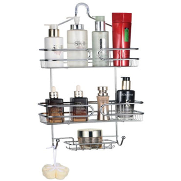 ORGANIZADOR DE METAL PARA DUCHA 3 NIVELES COLOR PLATEADO