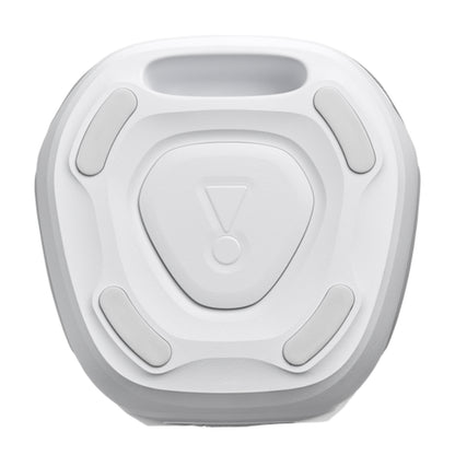 JBL altavoz Bluetooth blanco frontal, portátil y elegante