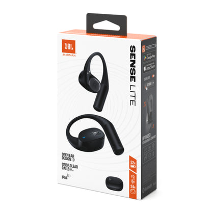 audífonos inalámbricos JBL Sense Lite, caja frontal en fondo blanco