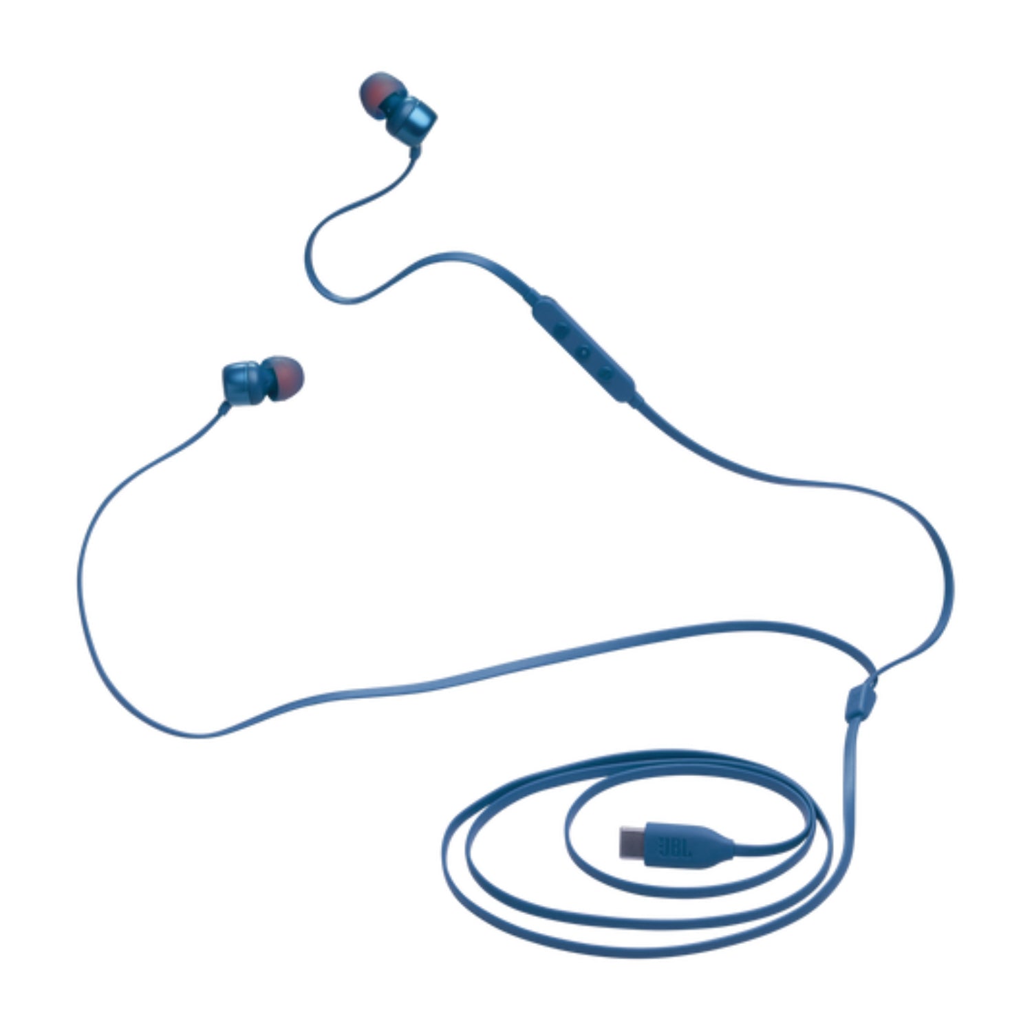 Auriculares USB-C JBL negros, con micrófono y control de volumen