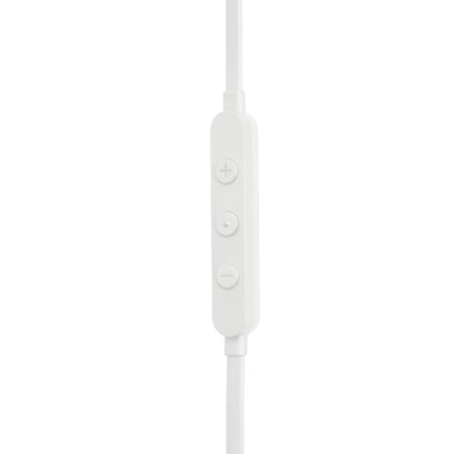 Auriculares USB C blancos con control de volumen lateral