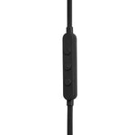Auriculares USB-C JBL negros con controles de volumen, vista lateral