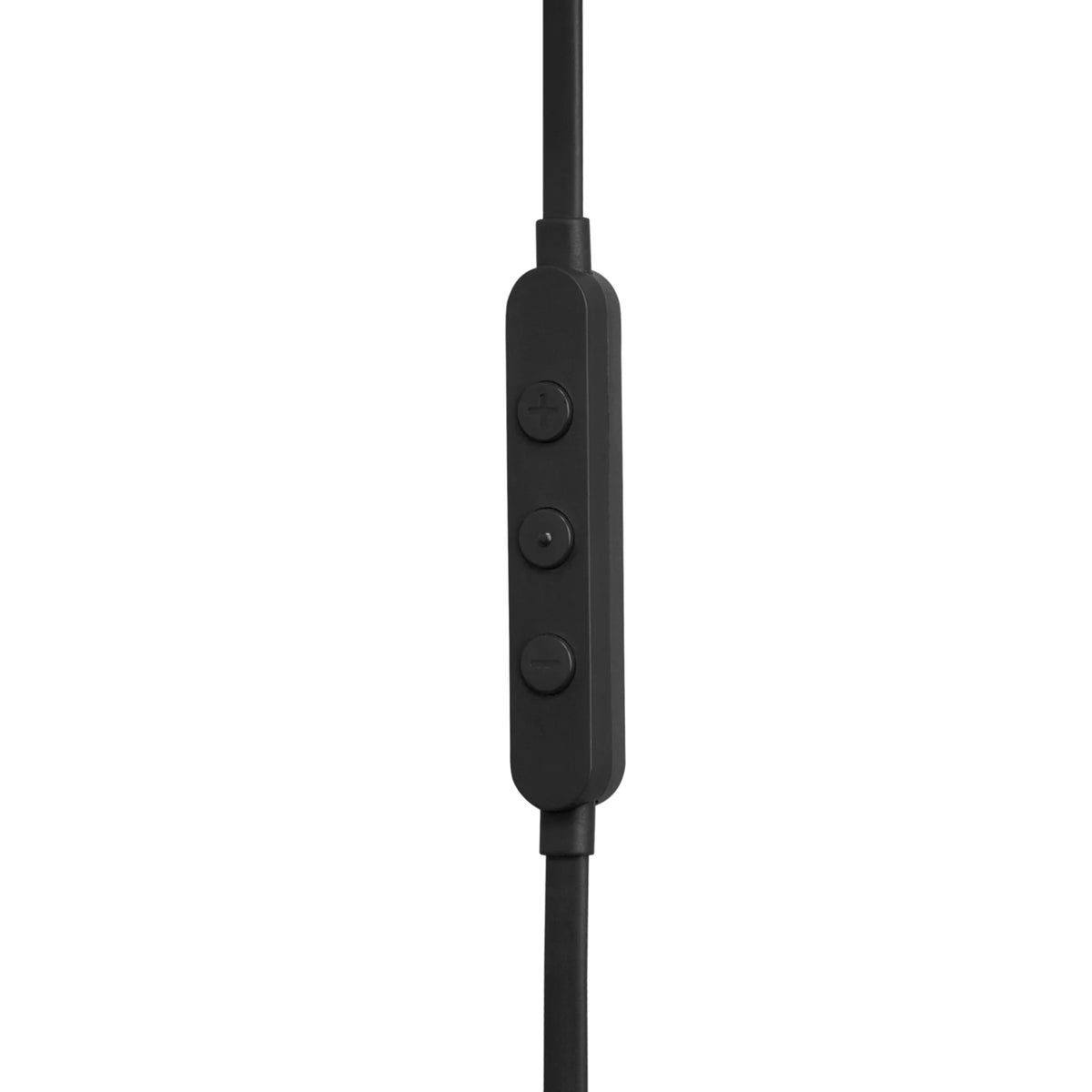 Auriculares USB-C JBL negros con controles de volumen, vista lateral