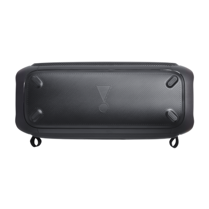 Vista superior de la bocina JBL PartyBox On-The-Go Bluetooth con diseño robusto y antideslizante
