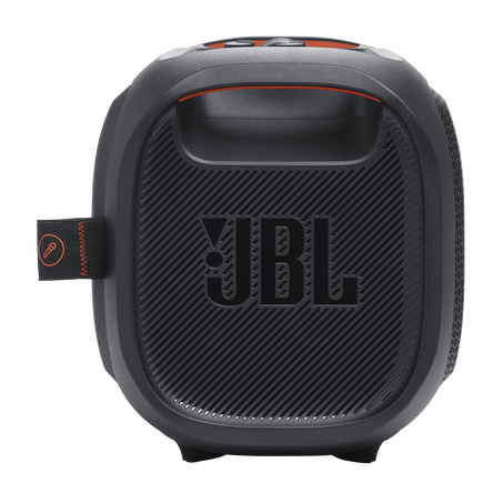 Bocina JBL PartyBox On-The-Go Bluetooth compacta con diseño robusto y fácil de transportar