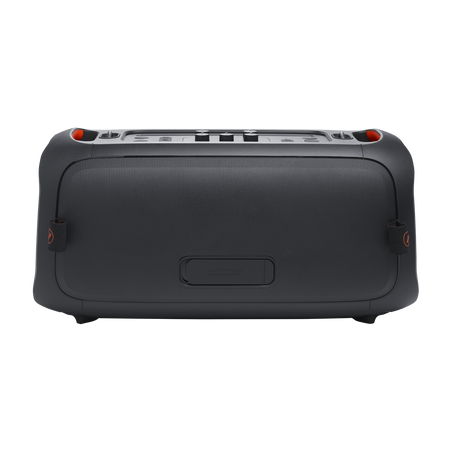Bocina JBL PartyBox On-The-Go Bluetooth en color negro con diseño portátil y controles accesibles