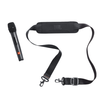 Soporte y micrófono para bocina JBL PartyBox On-The-Go Bluetooth, ideal para eventos y fiestas