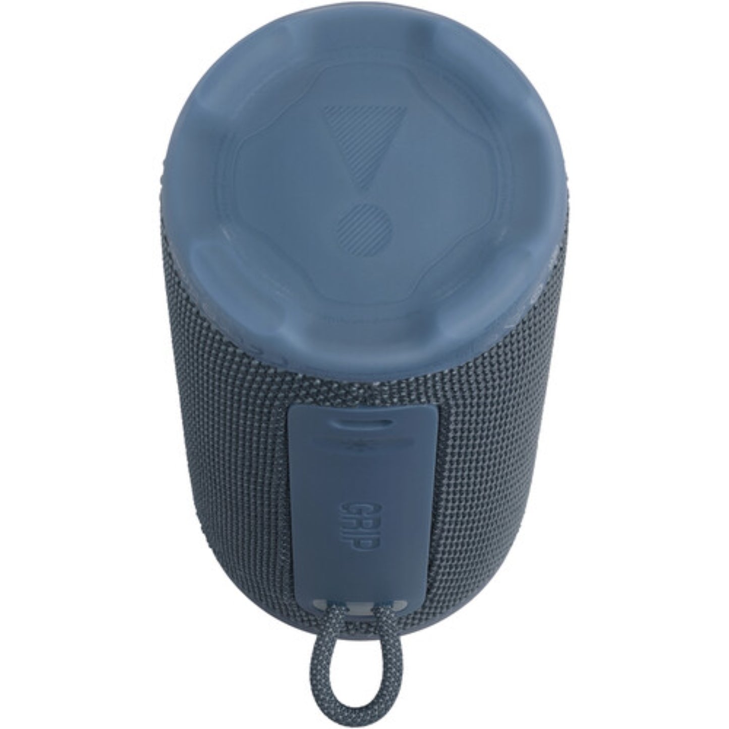 Parlante bluetooth potente azul JBL, vista superior y diseño resistente, ideal para comprar parlante bluetooth potente en Honduras.