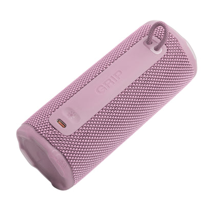 parlante bluetooth resistente agua rosa, vista lateral, para exteriores