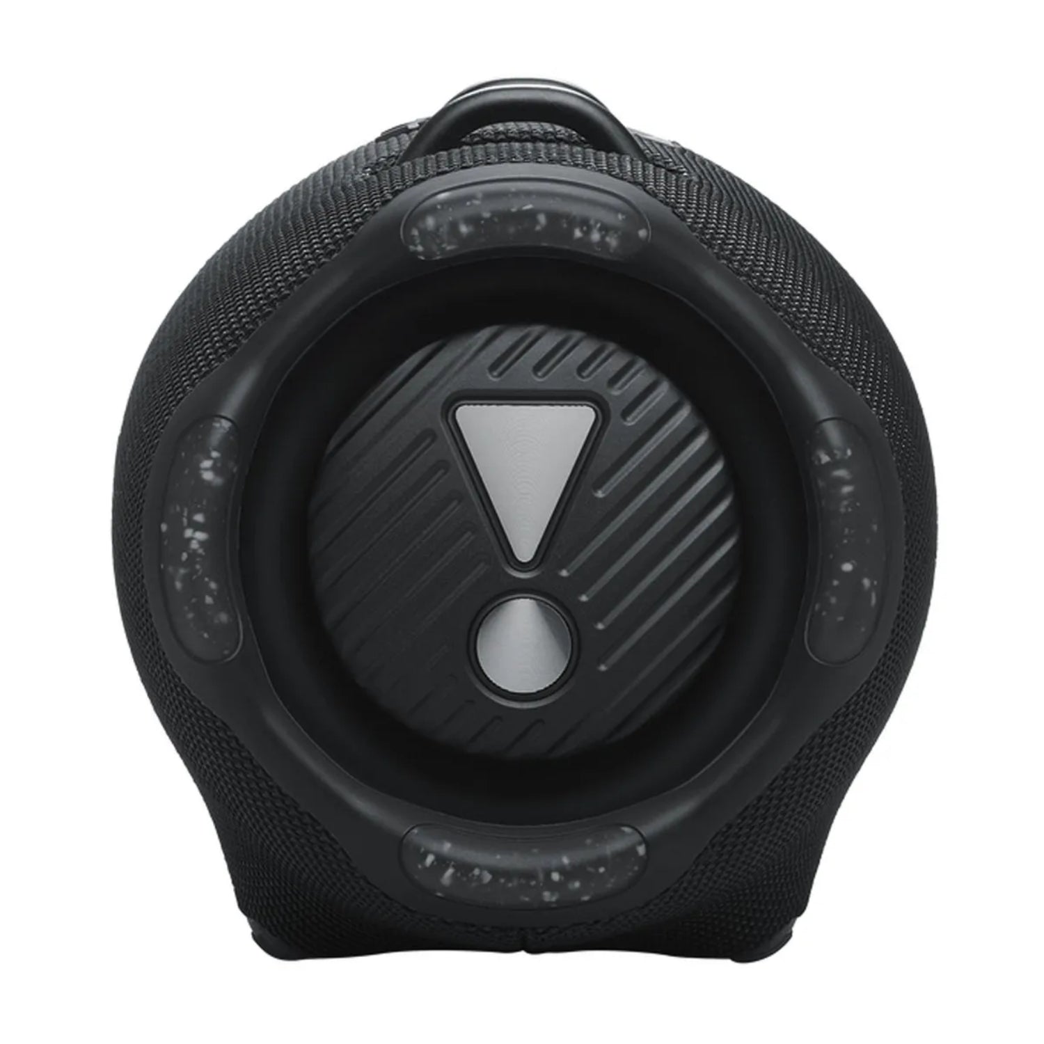 parlante jbl go bluetooth negro frontal, diseño compacto y portátil