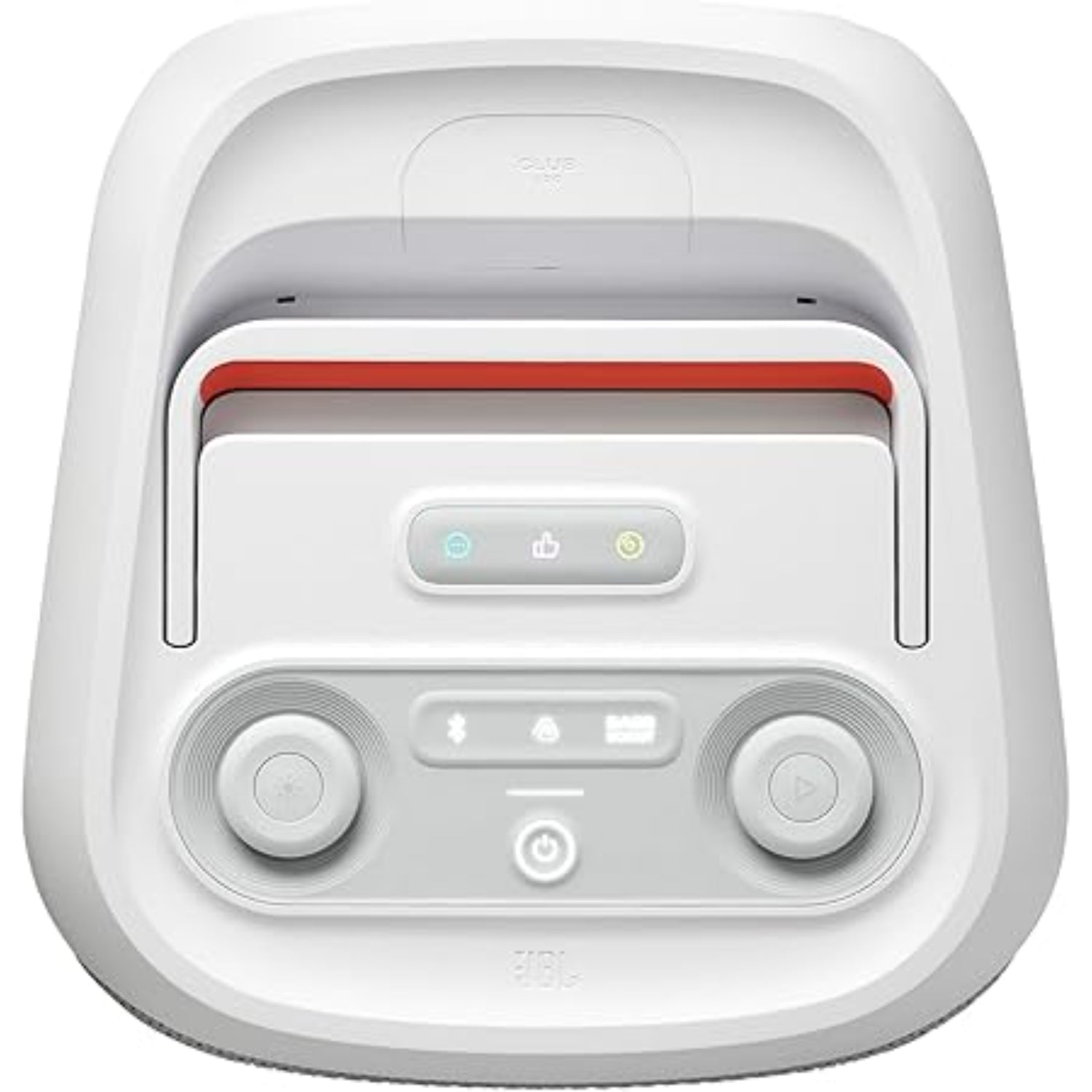 Control del parlante JBL PartyBox Club 120 bluetooth con botones intuitivos y diseño moderno