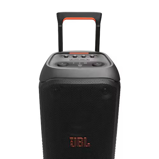 Parlante JBL PartyBox Stage 320 Honduras con ruedas y asa para transportar fácilmente a fiestas