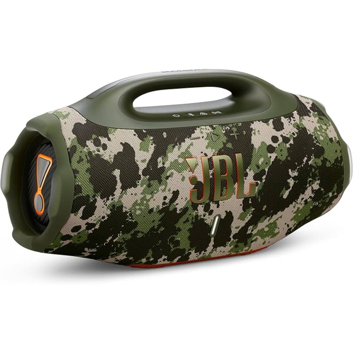 Parlante portátil JBL Boombox 4 Squad en diseño camuflado para aventuras al aire libre