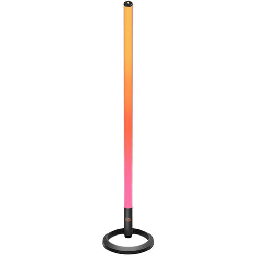 Barra de luz JBL PartyStick RGB con diseño estilizado y efectos de iluminación vibrantes