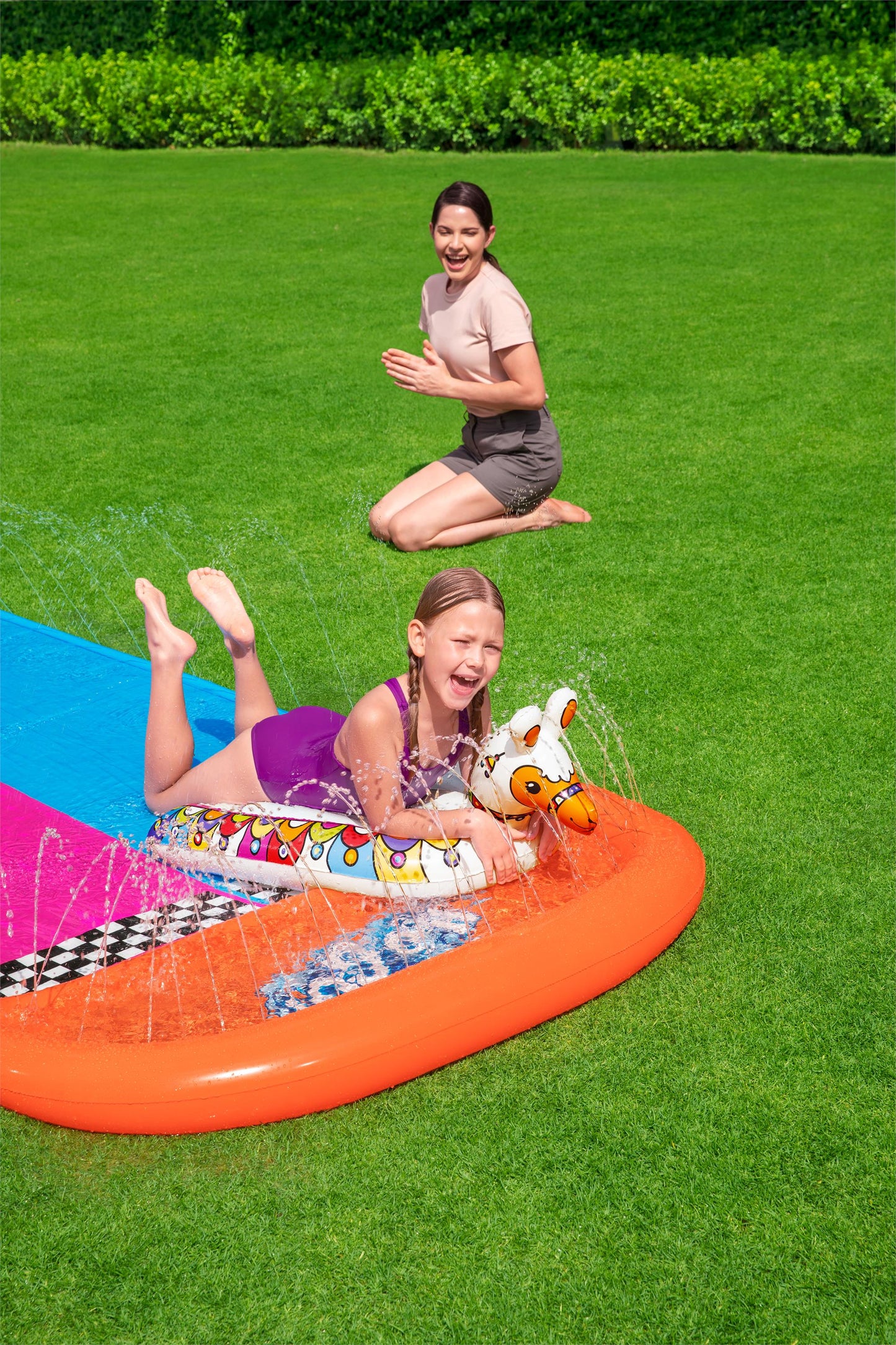 Juego de verano para niños Honduras, tapete inflable, diversión en el jardín