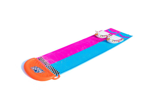 Juego de verano para niños Honduras, tobogán de agua colorido con diseño vibrante y accesorios inflables