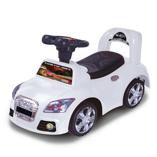 juguete bebe musical coche blanco lateral, ideal para entretenimiento infantil