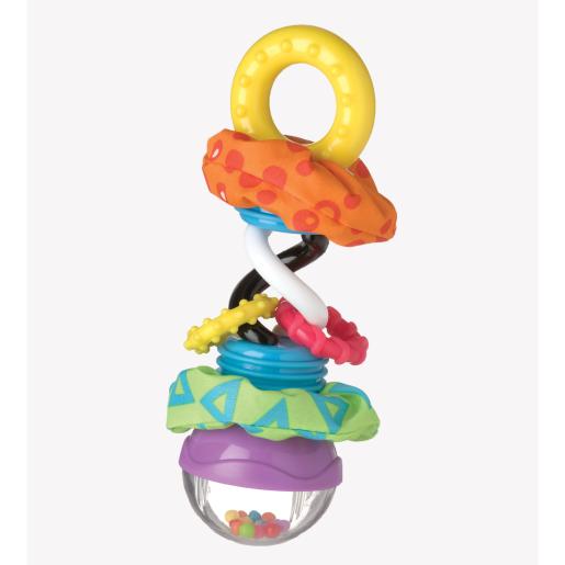 Sonajero de colores Playgro, diseño apilable, ideal para estimulación infantil