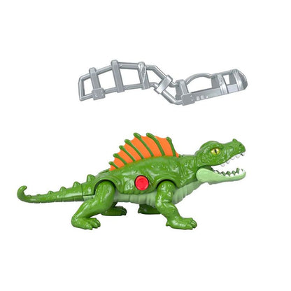 Figura de dinosaurio verde Jurassic World Mundo Jurásico con accesorio de captura
