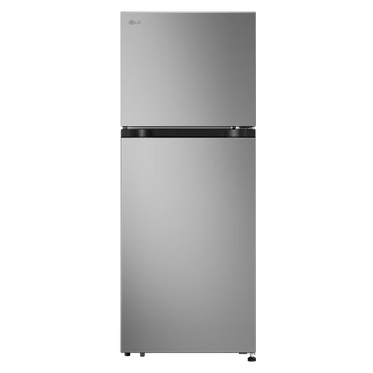 Refrigeradora LG 7 pies cubicos Top Mount Plata | Smart Inverter + No Frost + Vidrio Templado | Modelo VT22BPY