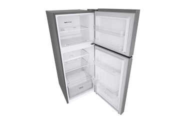 Refrigeradora LG 7 pies top mount con amplio espacio de almacenamiento y diseño elegante en acero inoxidable