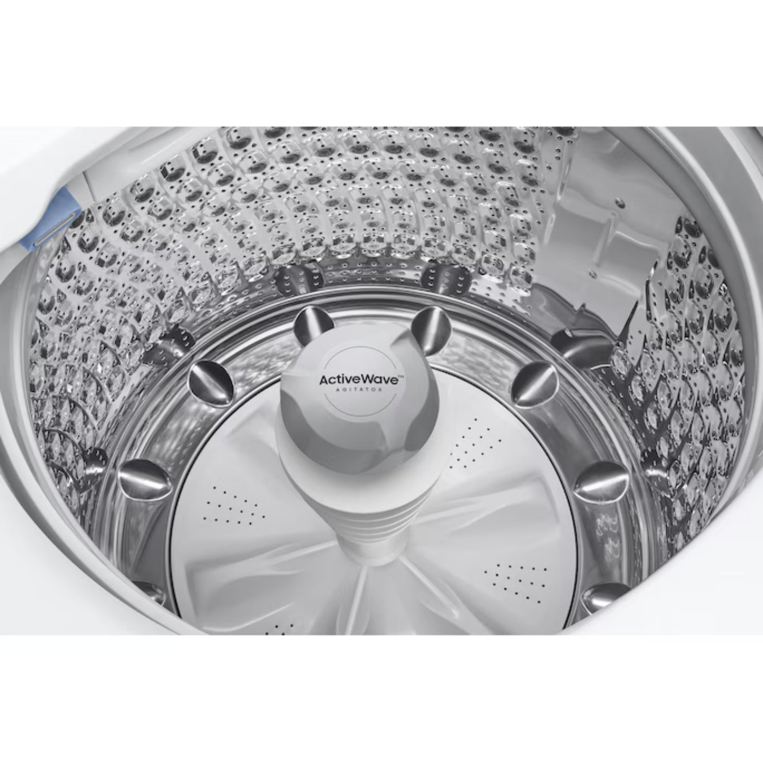 Interior de la lavadora digital 25kg Honduras Samsung con tecnología ActiveWave para un lavado eficiente
