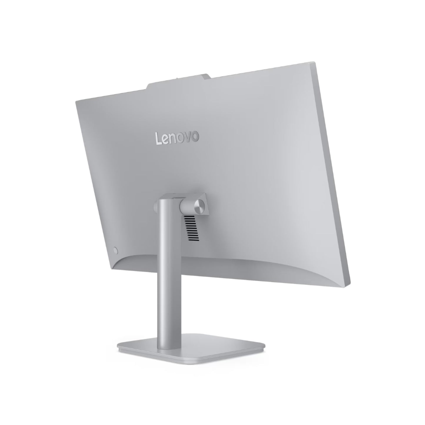 Monitor Lenovo gris trasero, ideal para escritorios modernos