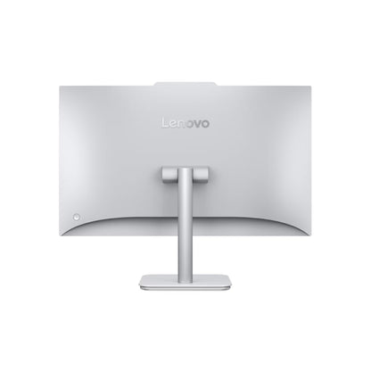 Escritorio Lenovo blanco, vista trasera, ideal para oficina moderna