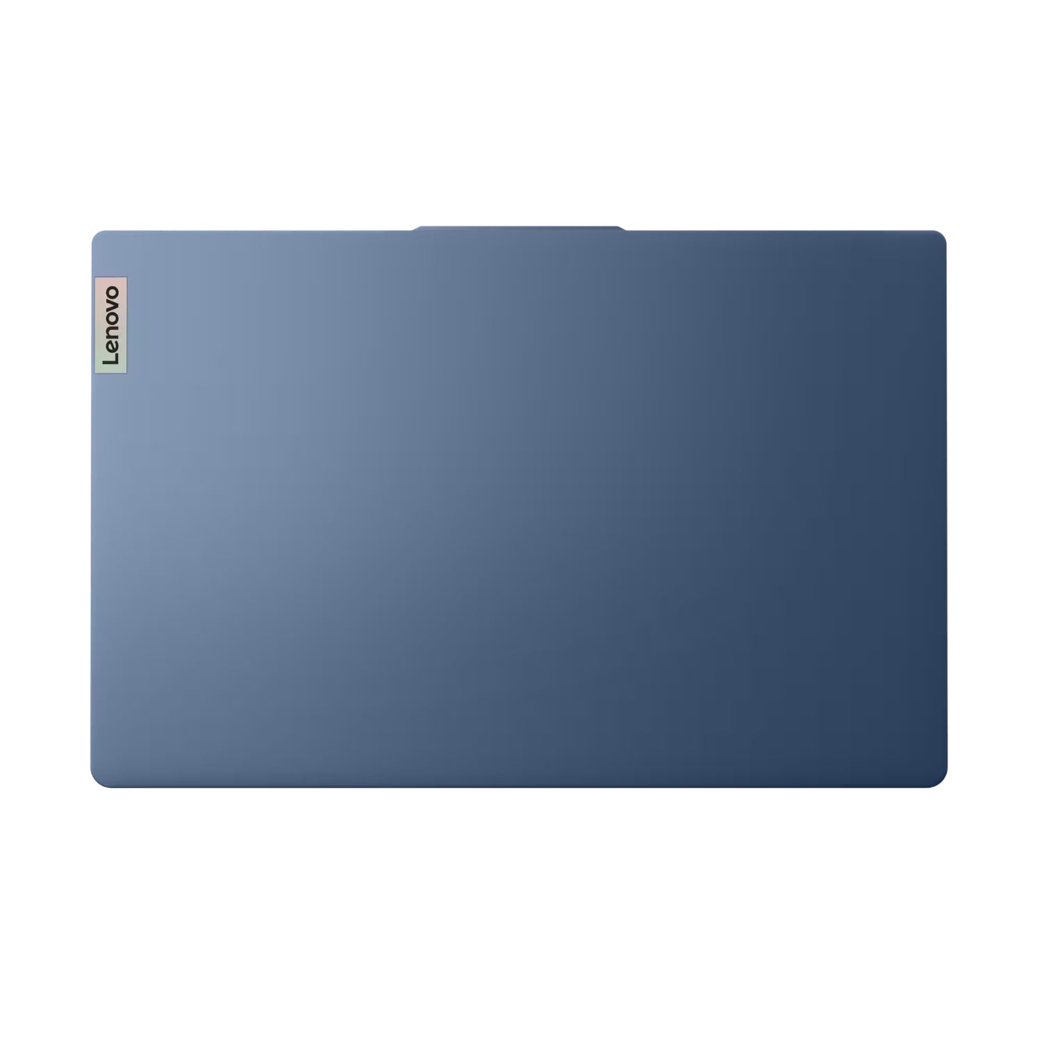 Laptop Lenovo azul vista superior, elegante y moderna