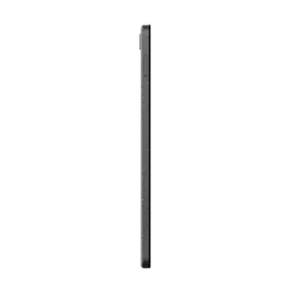 Tablet Lenovo negra vista lateral, diseño delgado y moderno