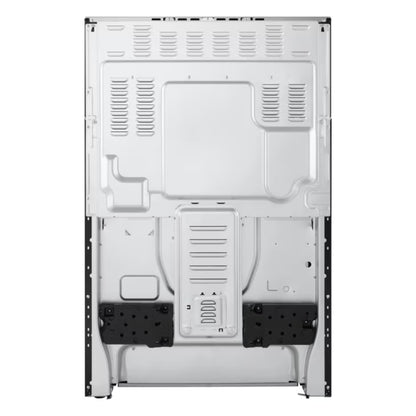 Parte trasera de estufa eléctrica 30 pulgadas LG con diseño funcional y ventilación adecuada