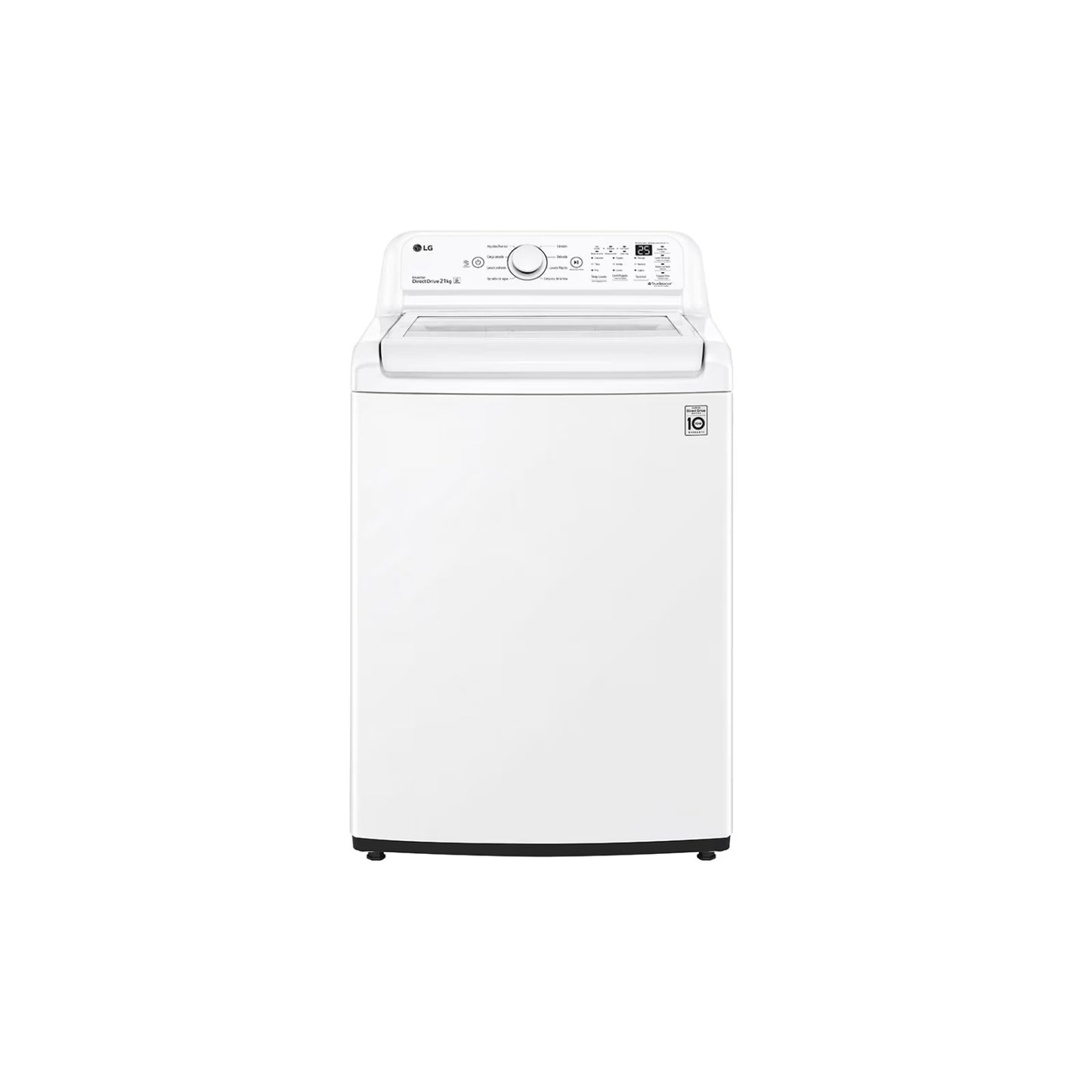 Lavadora LG 21kg inteligente de carga superior con múltiples ciclos de lavado y eficiencia energética