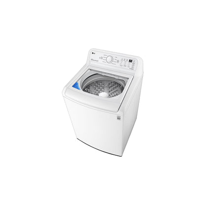 Lavadora LG 21kg inteligente de carga superior con panel digital y diseño moderno