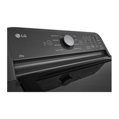 Panel de control de lavadora 25 kg smart inverter LG con perilla y pantalla digital