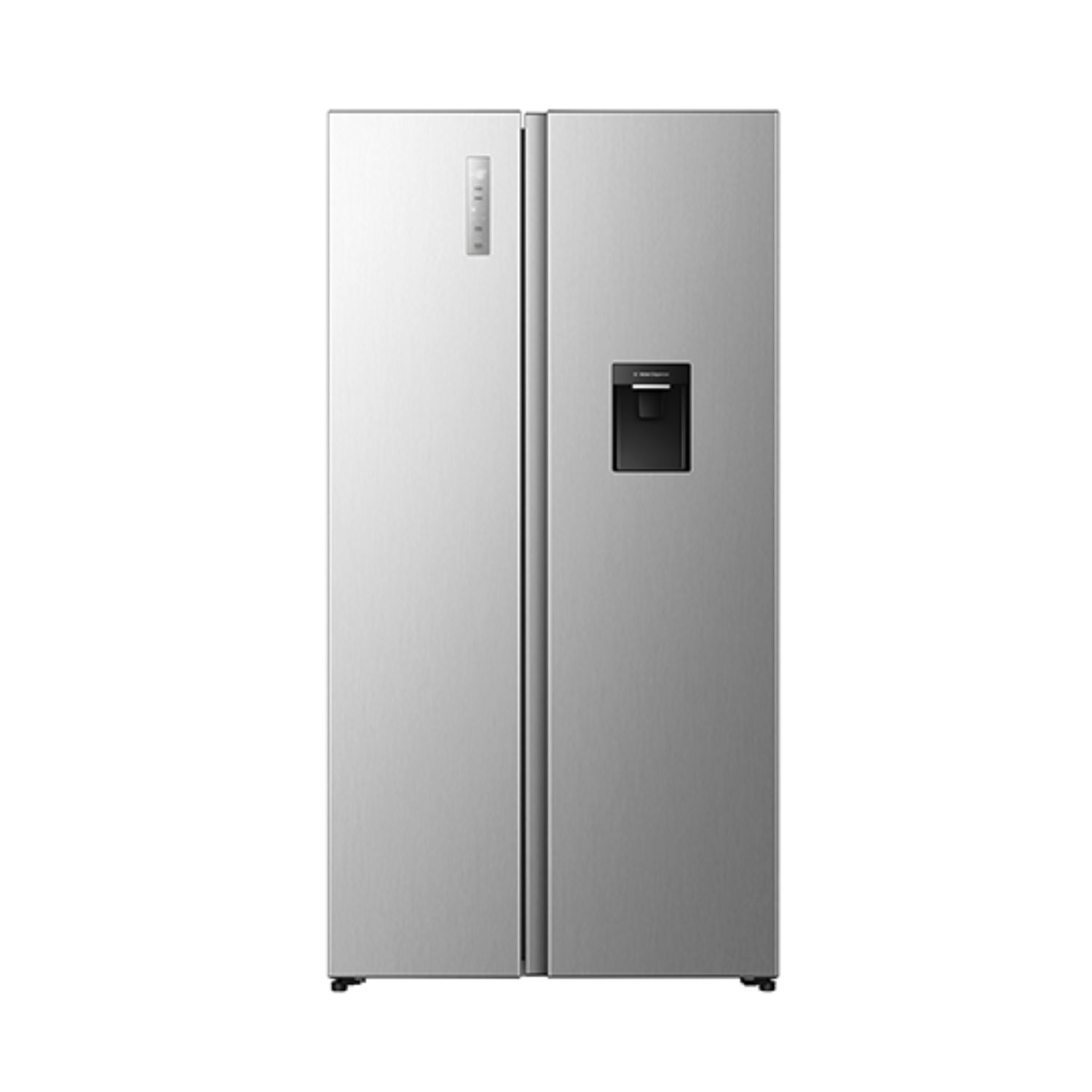 Refrigeradora LG Side by Side 19 pies en color plateado con dispensador de agua frontal